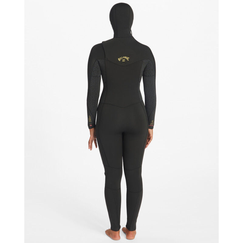 Billabong 5/4 mm Synergy Chest Zip Hooded - Våtdräkt för surfing - Dam | Hardloop