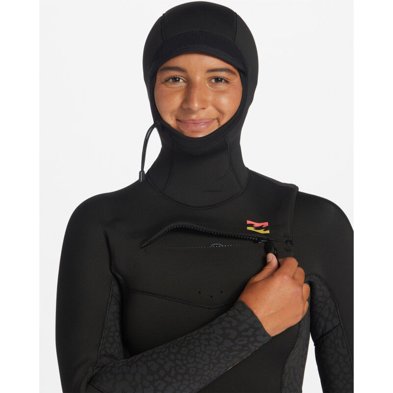 Billabong 5/4 mm Synergy Chest Zip Hooded - Surf wetsuit - Dames | Hardloop