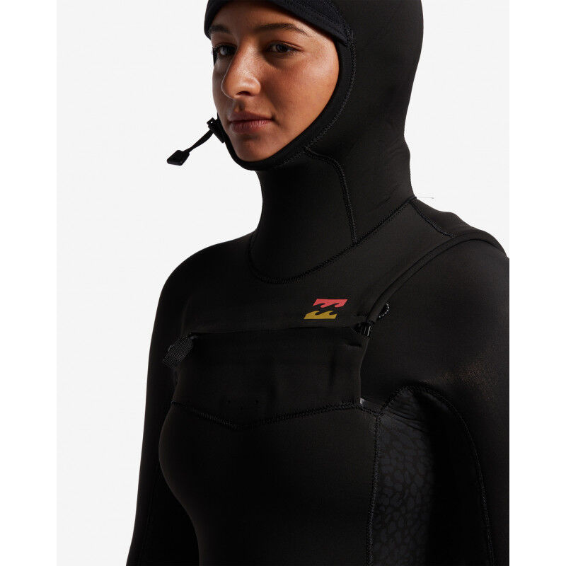 Billabong 5/4 mm Synergy Chest Zip Hooded - Mute da surf - Donna | Hardloop