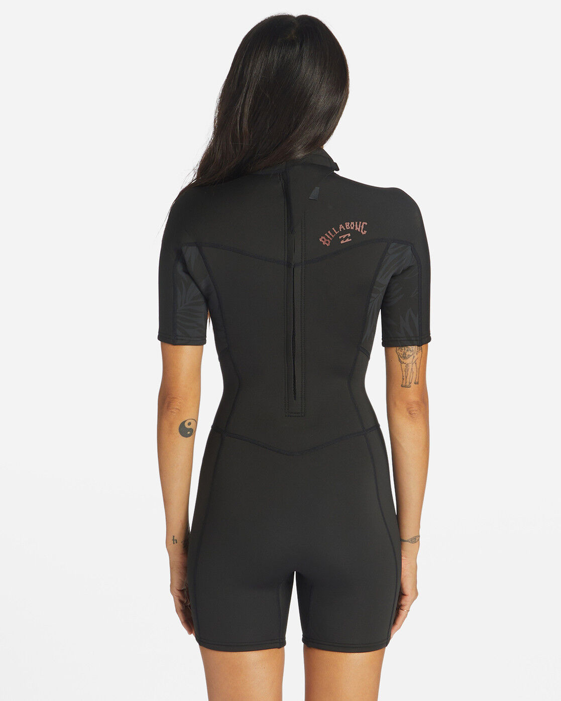 Wetsuit Shorty Surf Femme Billabong 2/2 Mm Synergy Springsuit Back