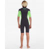 Billabong 2/2 mm Absolute Springsuit Chest Zip SS - Våtdräkt för surfing - Børn | Hardloop