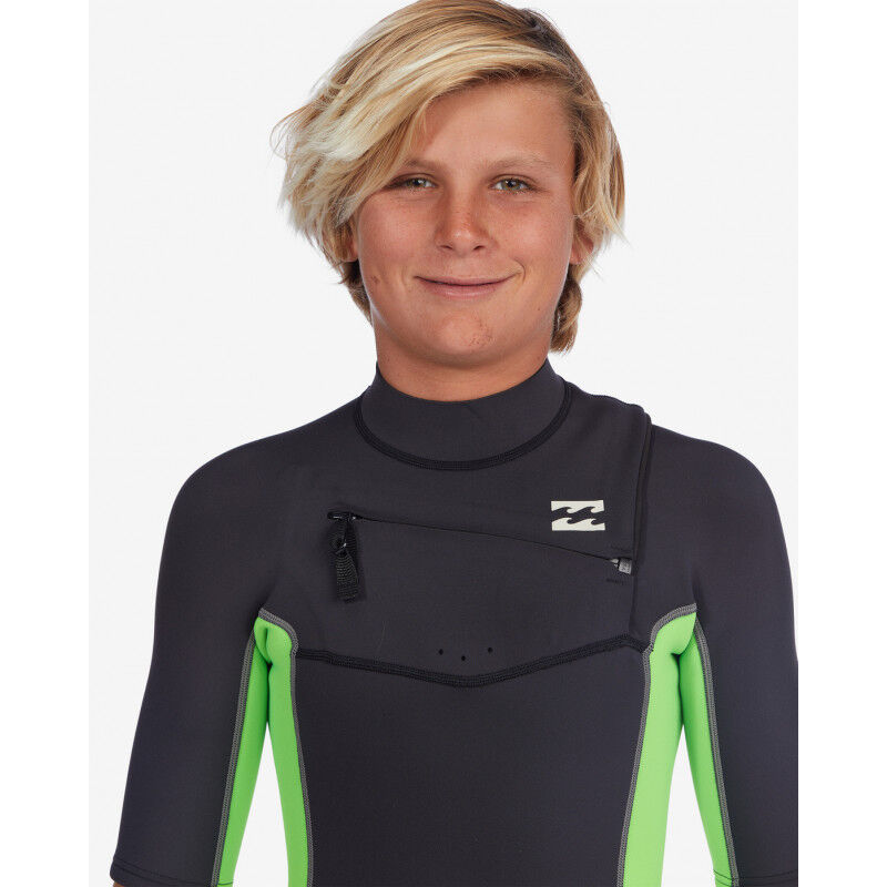 Billabong 2/2 mm Absolute Springsuit Chest Zip SS - Våddragter til surf - Barn | Hardloop