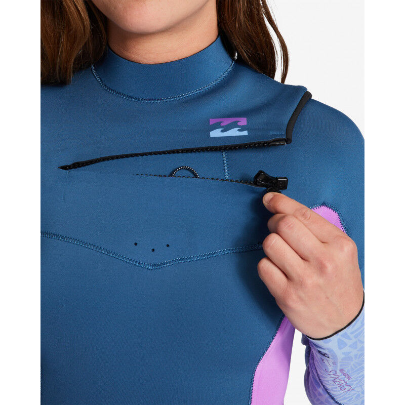 Billabong 4/3 mm Synergy 2022 Chest Zip - Traje de neopreno de surf - Mujer | Hardloop