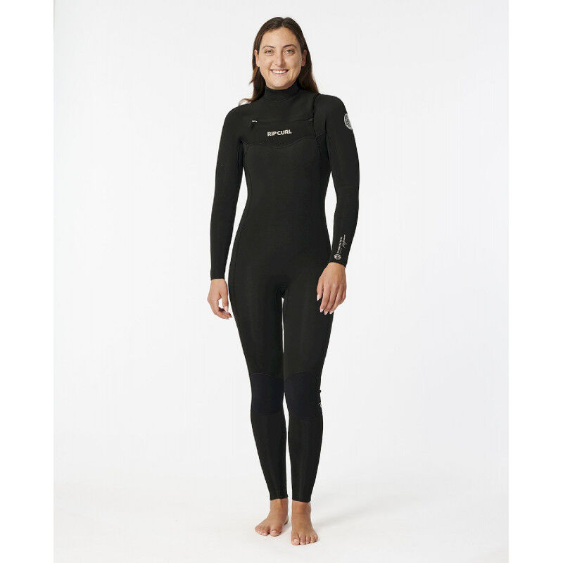 Women Dawn Patrol Perf 3/2 mm Chest Zip Wetsuit - Fato surf mulher