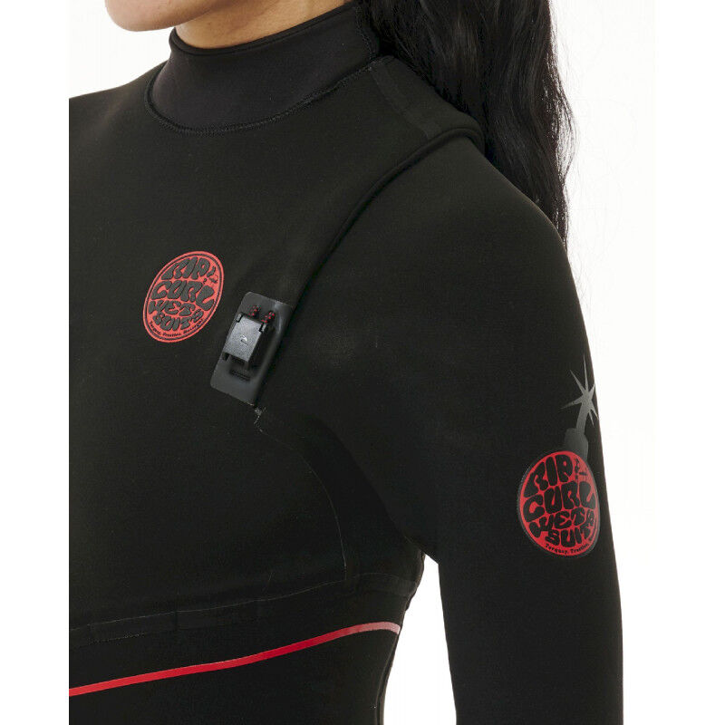 Rip Curl Women Flashbomb Fusion 5/3 mm Zip Free Wetsuit - Mute da surf - Donna | Hardloop
