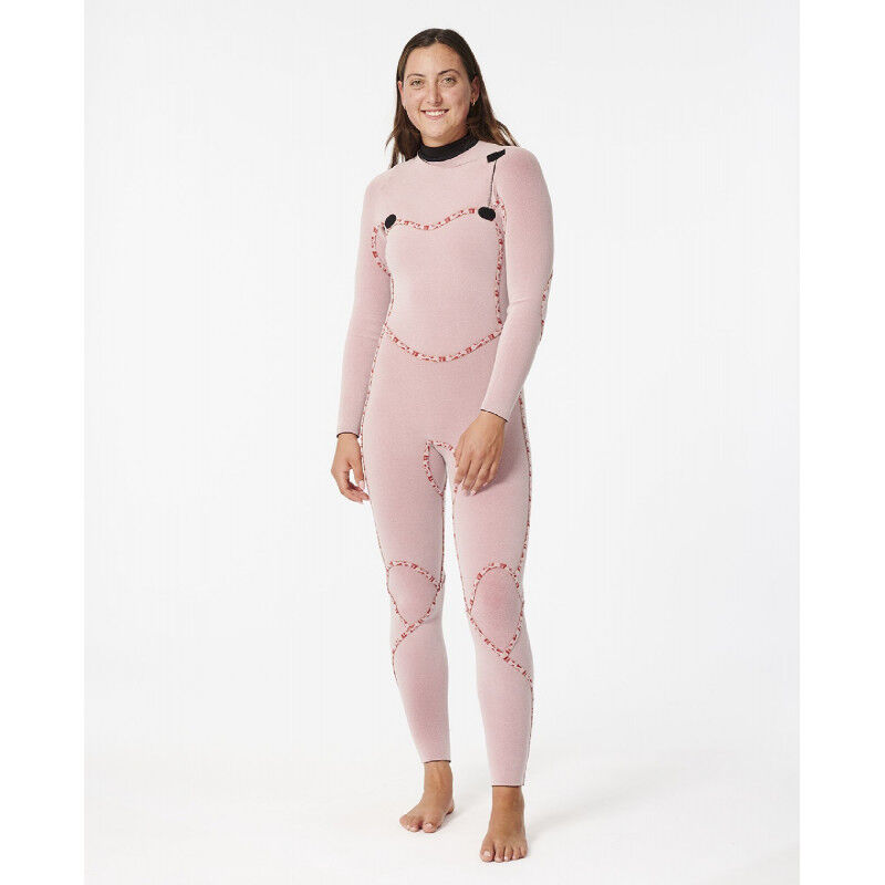 Rip Curl Women Flashbomb 4/3 mm Chest Zip Wetsuit - Surf wetsuit - Dames | Hardloop