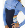 Rip Curl Women Dawn Patrol 3/2 mm Chest Zip Sublimed Wetsuit - Mute da surf - Donna | Hardloop