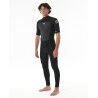 Rip Curl Omega 2/2 mm Back Zip Short Sleeve Wetsuit - Fato surf homem | Hardloop