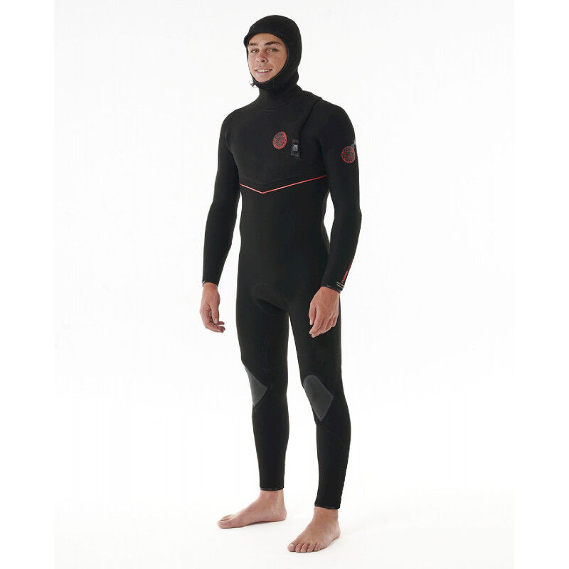 Rip Curl Flashbomb Fusion 5/4 mm Hooded Zip Free - Surf Wetsuit - Men's | Hardloop