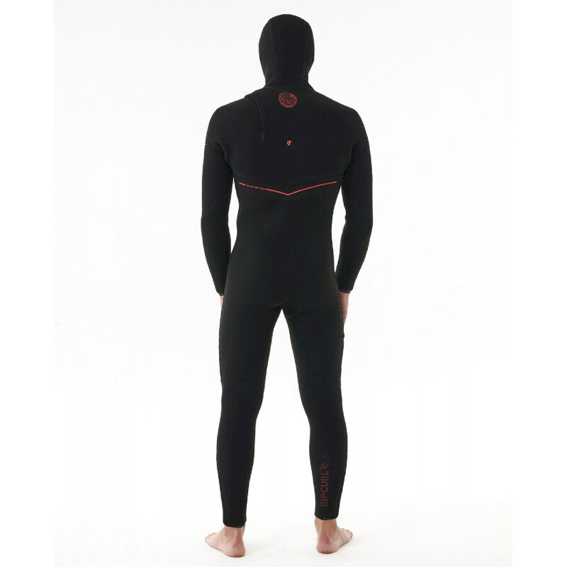 Rip Curl Flashbomb Fusion 5/4 mm Hooded Zip Free - Surf Wetsuit - Men's | Hardloop