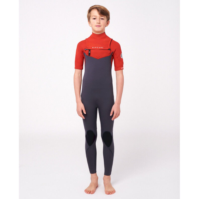 Rip Curl Dawn Patrol Chest Zip Short Sleeve 2/2 mm Wetsuit - Surf Wetsuit - Kid's | Hardloop