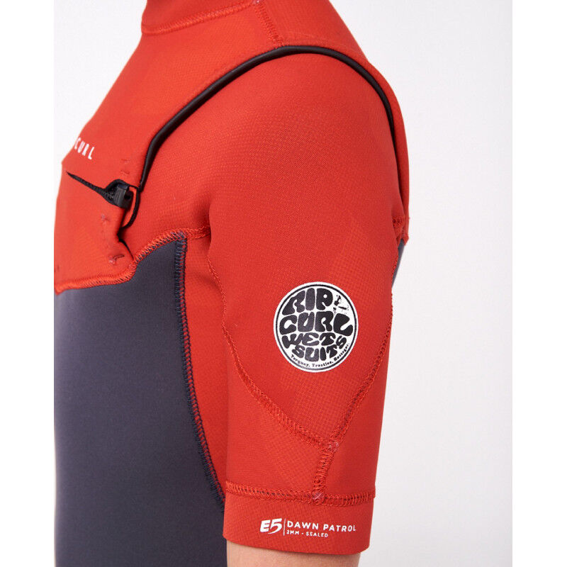 Rip Curl Dawn Patrol Chest Zip Short Sleeve 2/2 mm Wetsuit - Surf Wetsuit - Kid's | Hardloop