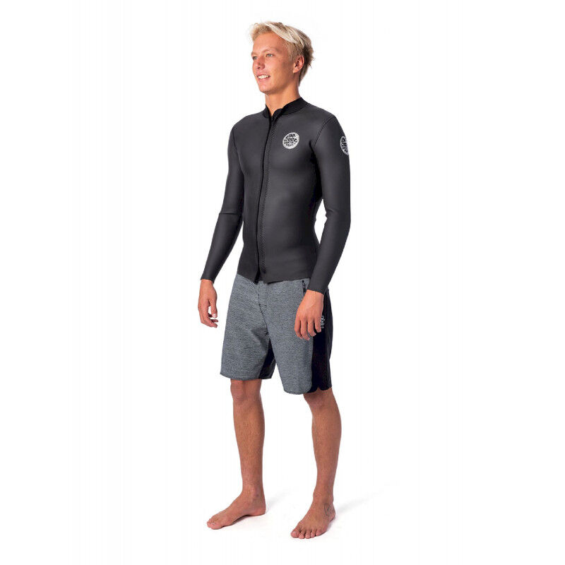 Rip Curl Dawn Patrol Long Sleeve 1.5 mm Front Zip Jacket - Combinaison de surf homme | Hardloop