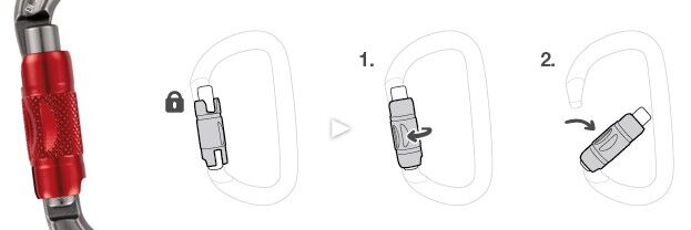 Petzl Am'D Twist Lock - Mousqueton | Hardloop