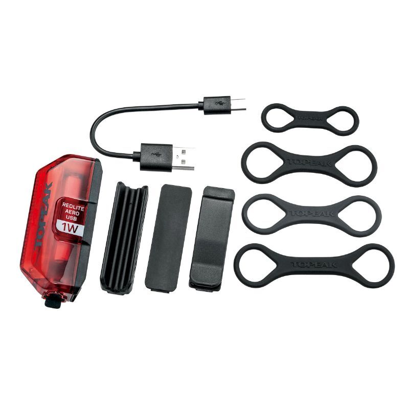 Topeak RedLite Aero USB 1W - Lampe arrière vélo | Hardloop