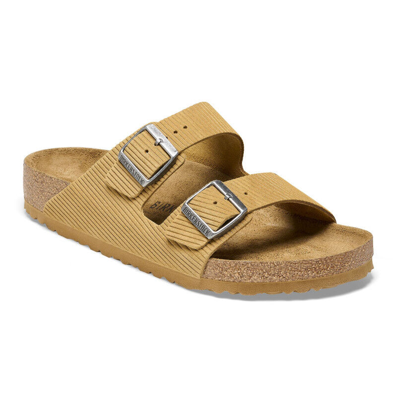 Birkenstock Arizona Suede Embossed - Sandales Corduroy Cork Brown 48 - Normal