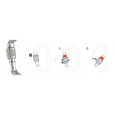 Petzl William Screw-Lock - Karabiner