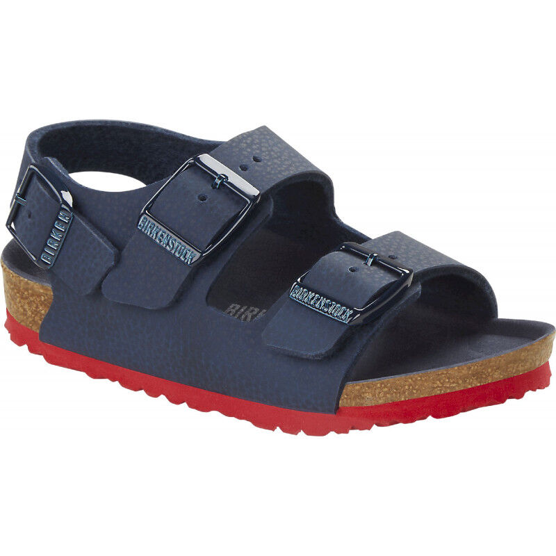 Birkenstock Milano Kids Birko-Flor Desert Soil Blue Red main image 0
