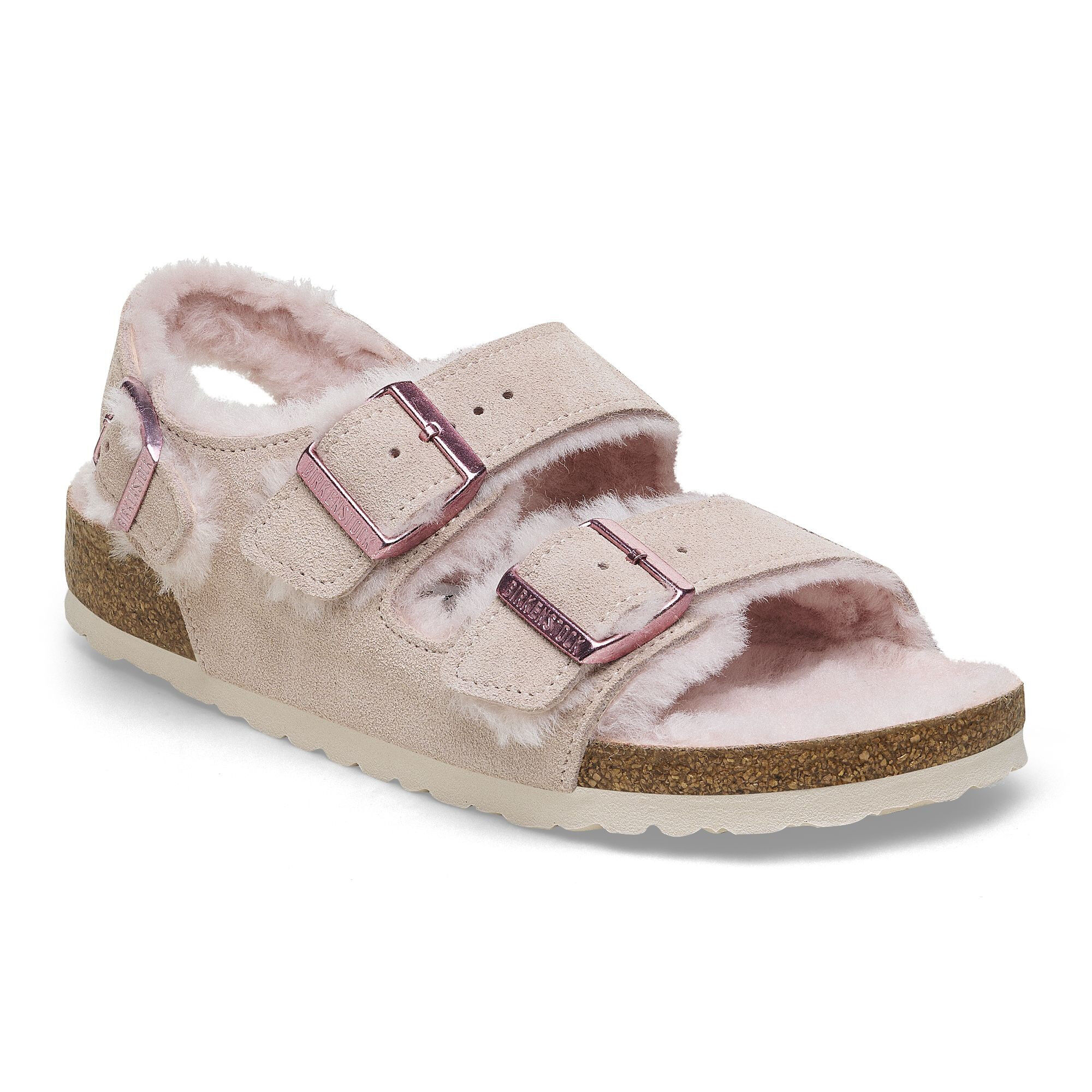 Birkenstock Milano Shearling Suede Leather - Sandalias de invierno | Hardloop