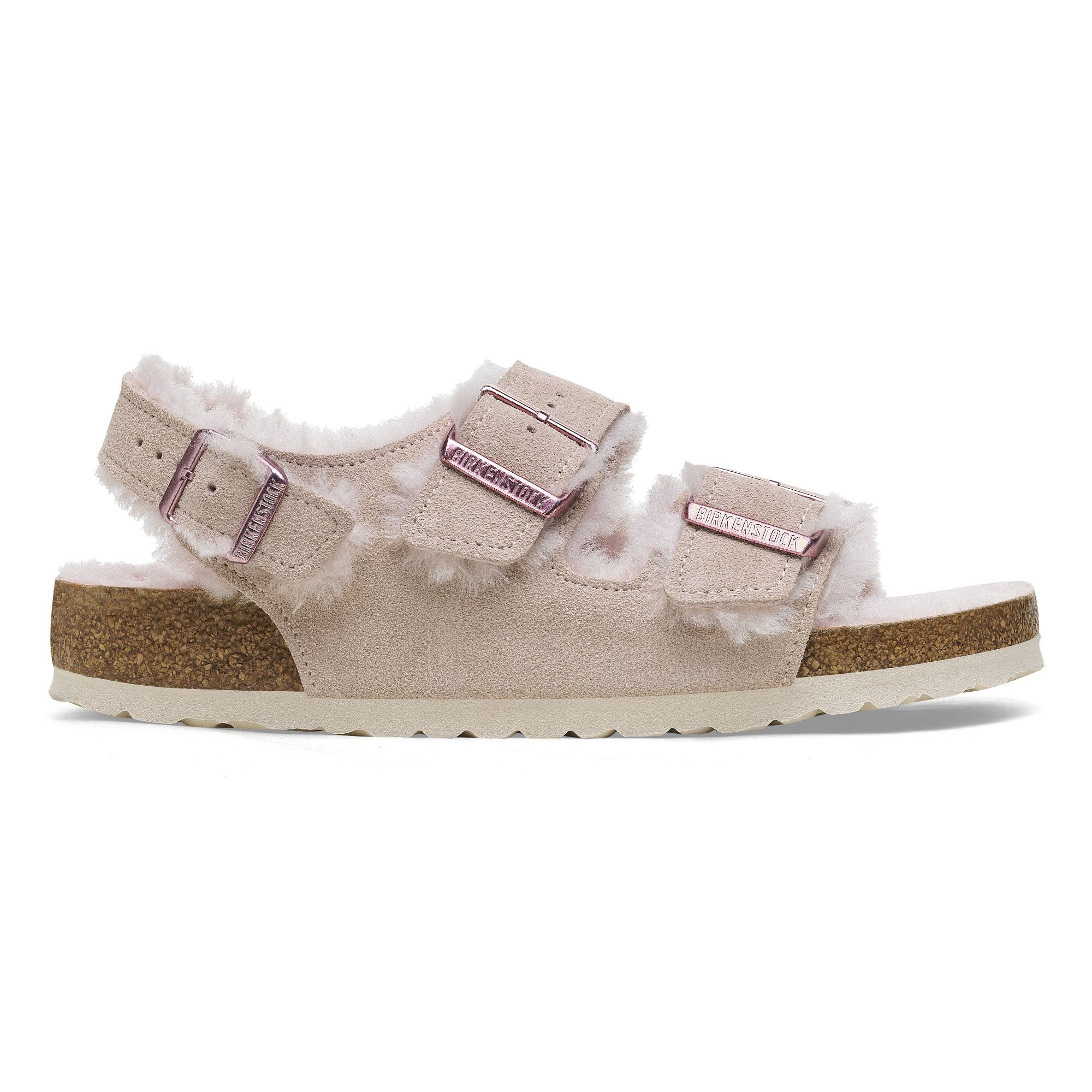 Birkenstock Milano Shearling Suede Leather Winter sandals Hardloop