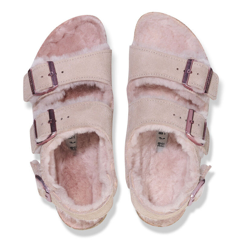 Birkenstock Milano Shearling Suede Leather - Sandales d'hiver | Hardloop