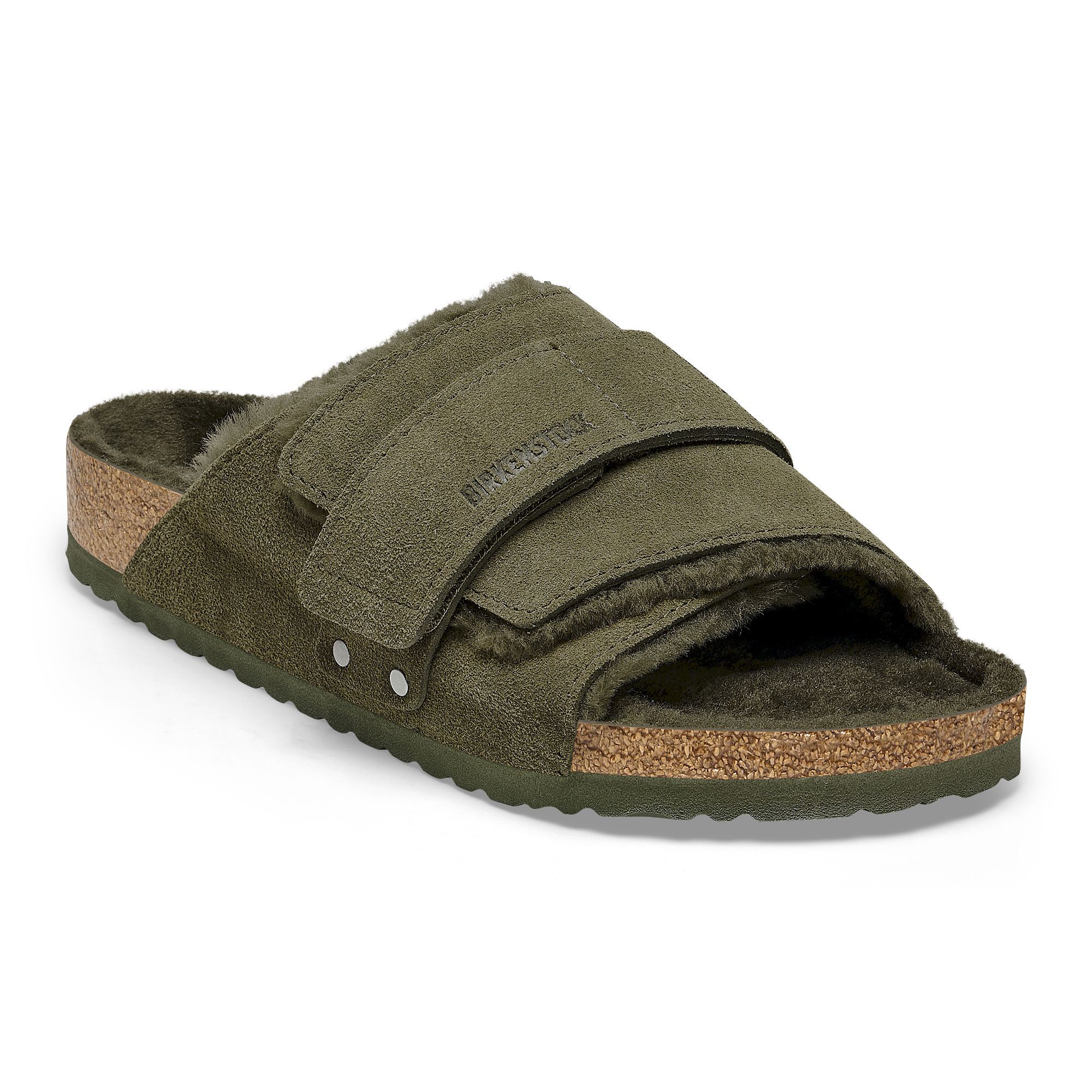 Birkenstock Kyoto Shearling Suede Leather - Sandaalit | Hardloop