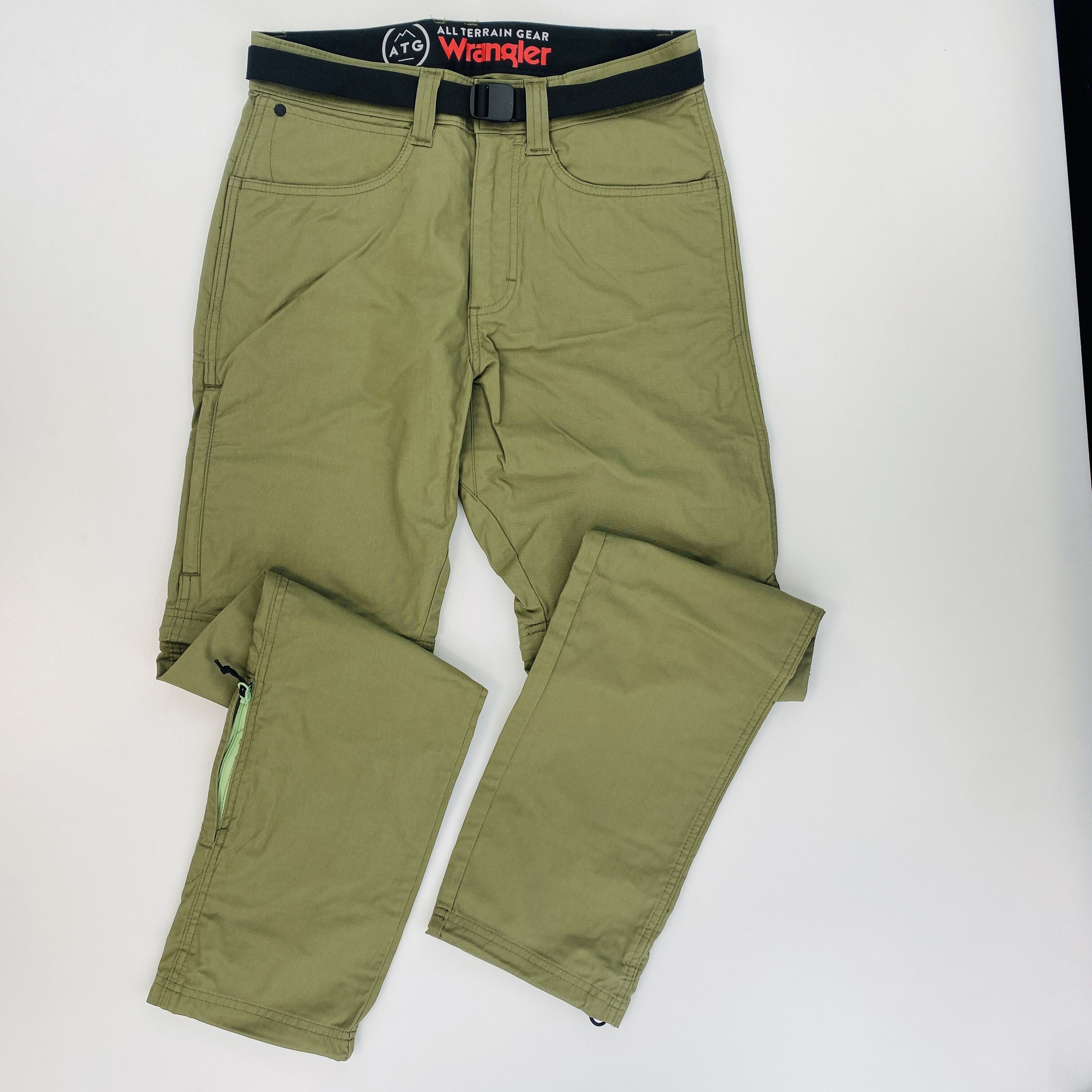 Wrangler Packable Zipoff Pant - Second Hand Walking trousers - Men's - Kaki - 42 | Hardloop