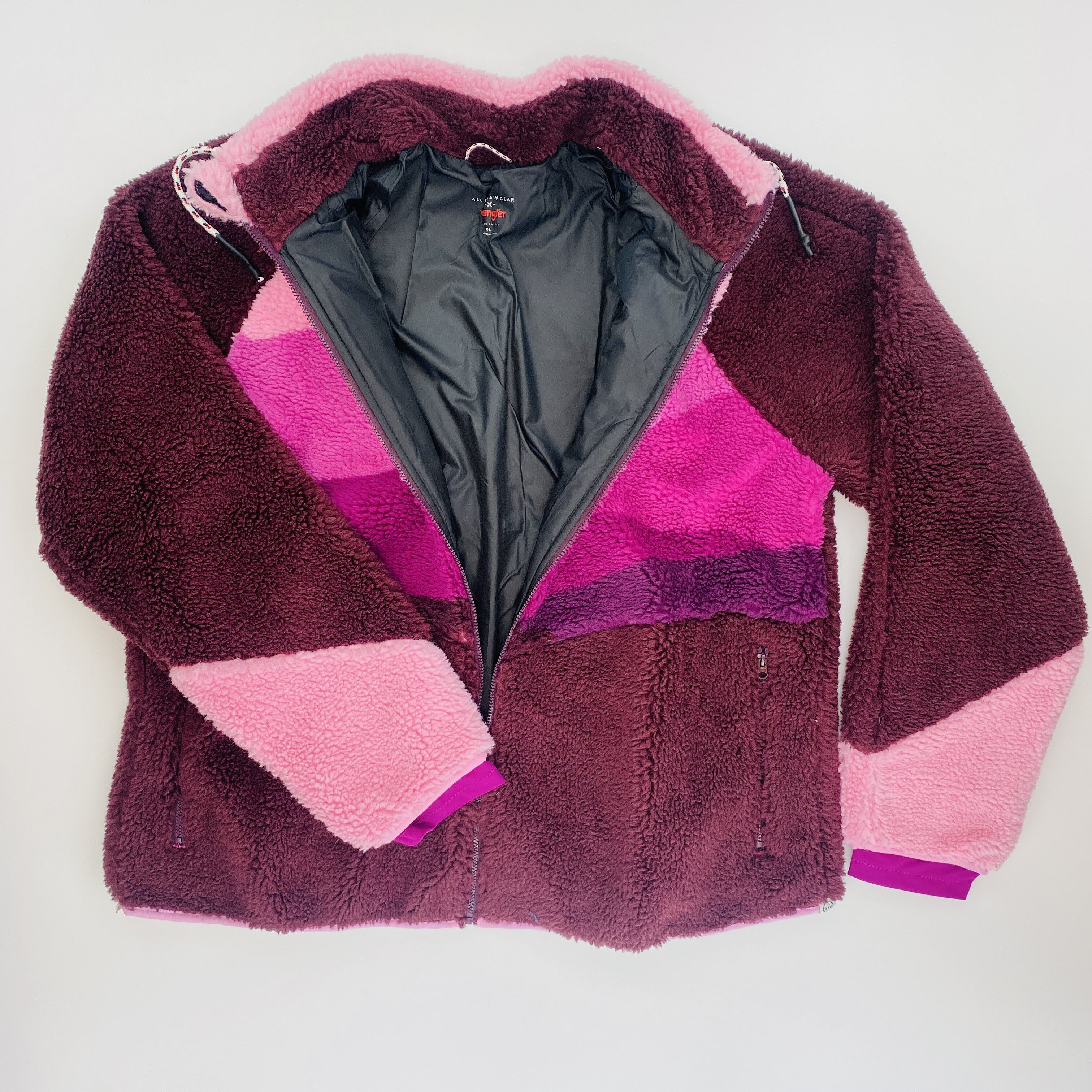 Pink sherpa jacket women's best sale