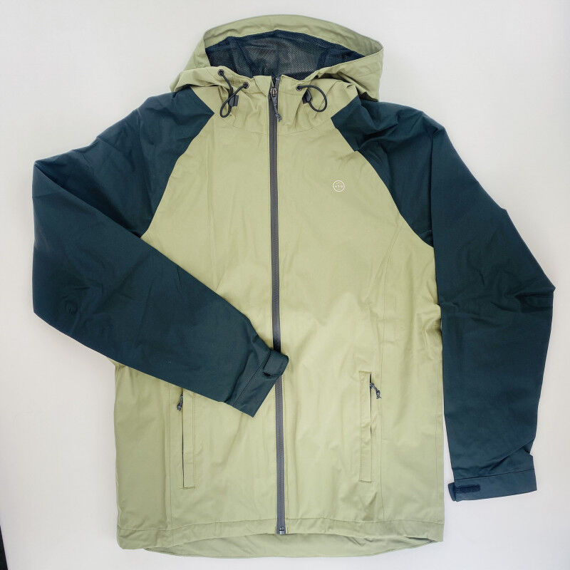 Wrangler Rain Jacket - Second Hand Kurtka przeciwdeszczowa meska - Kaki - S | Hardloop