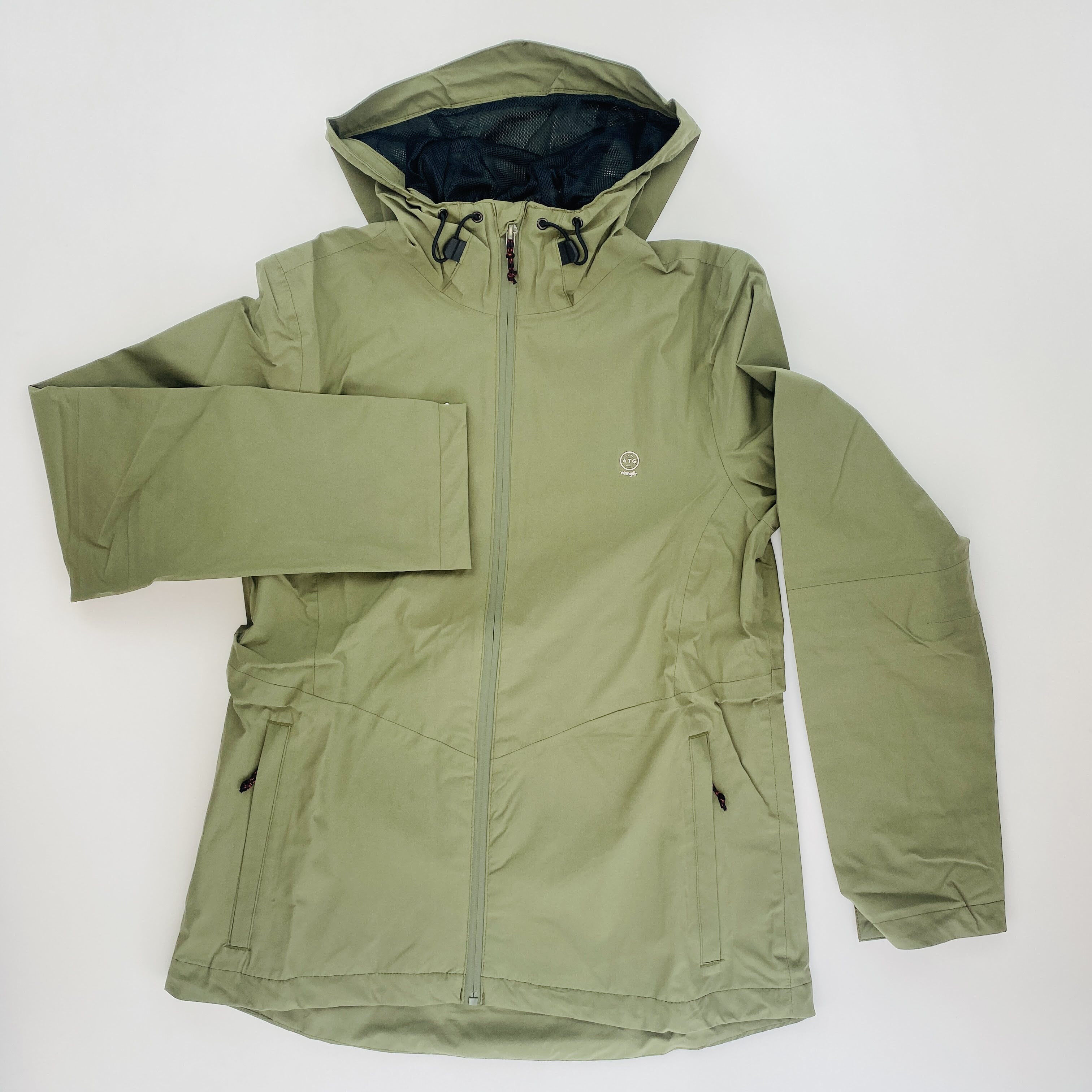 Wrangler Rain Jacket - Second Hand Waterproof jacket - Men's - Kaki - L | Hardloop