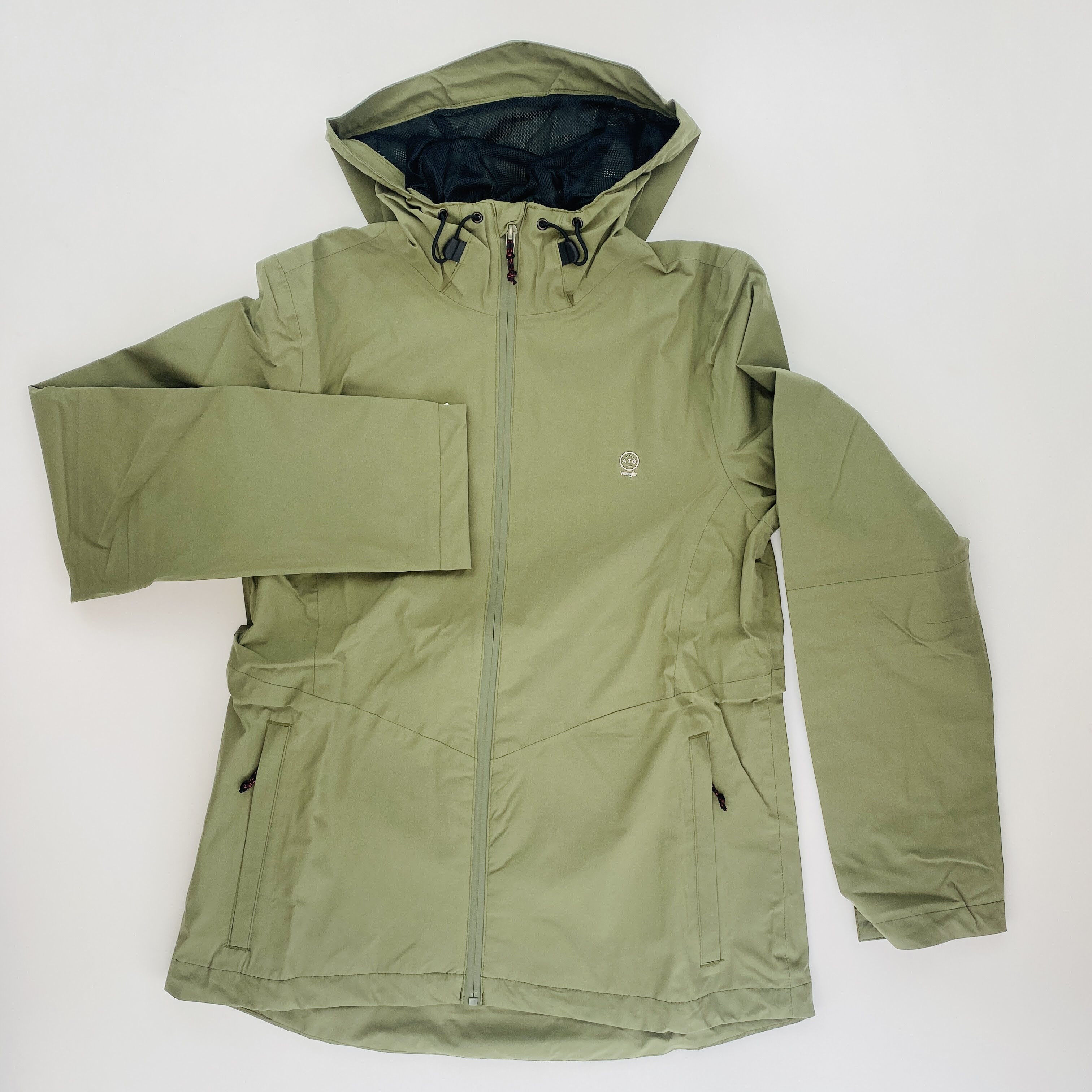 Wrangler Rain Jacket - Second Hand Waterproof jacket - Men's - Kaki - S | Hardloop