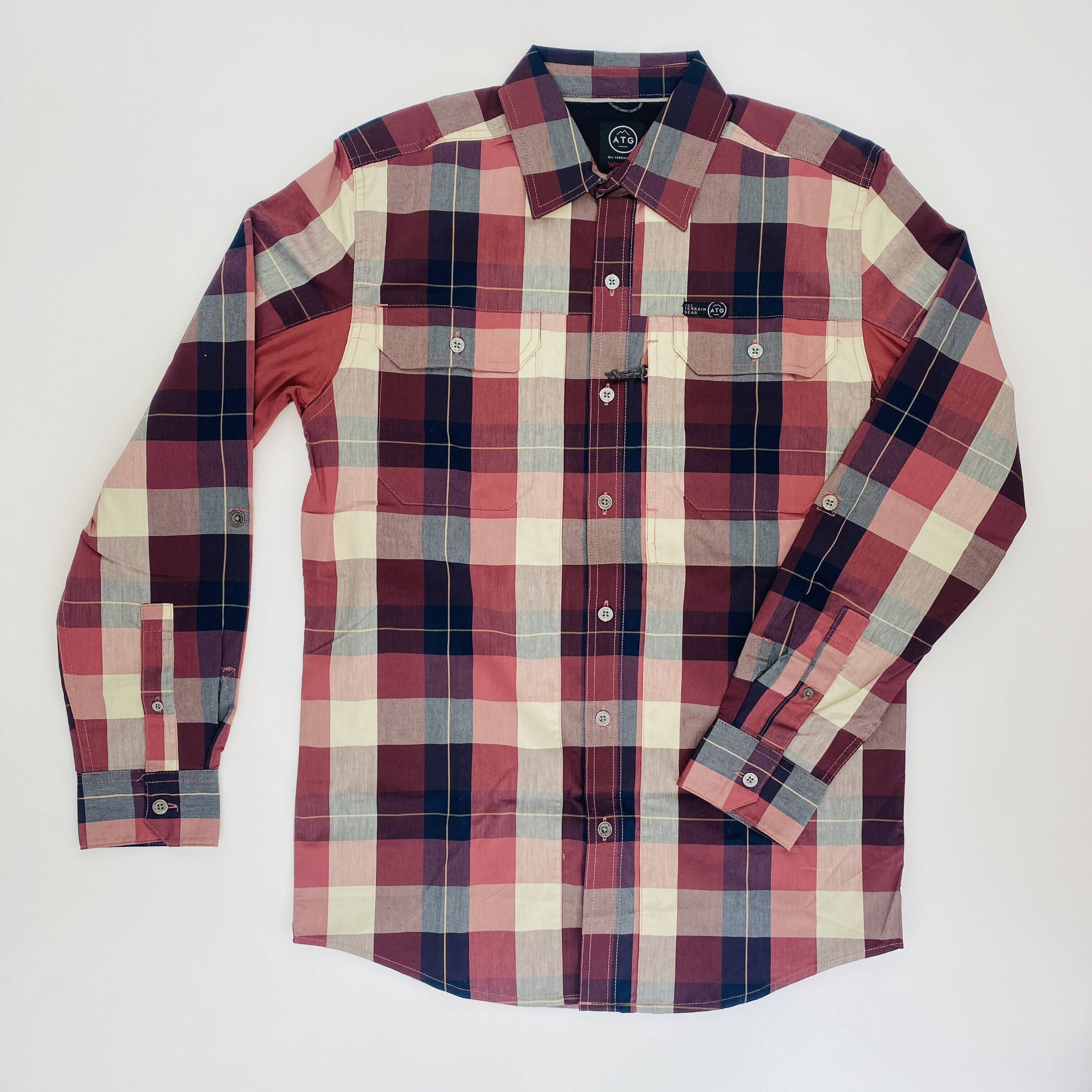 Wrangler Mixed Material Shirt - Pre-owned Skjorte - Herrer - Flerfarvet - M | Hardloop
