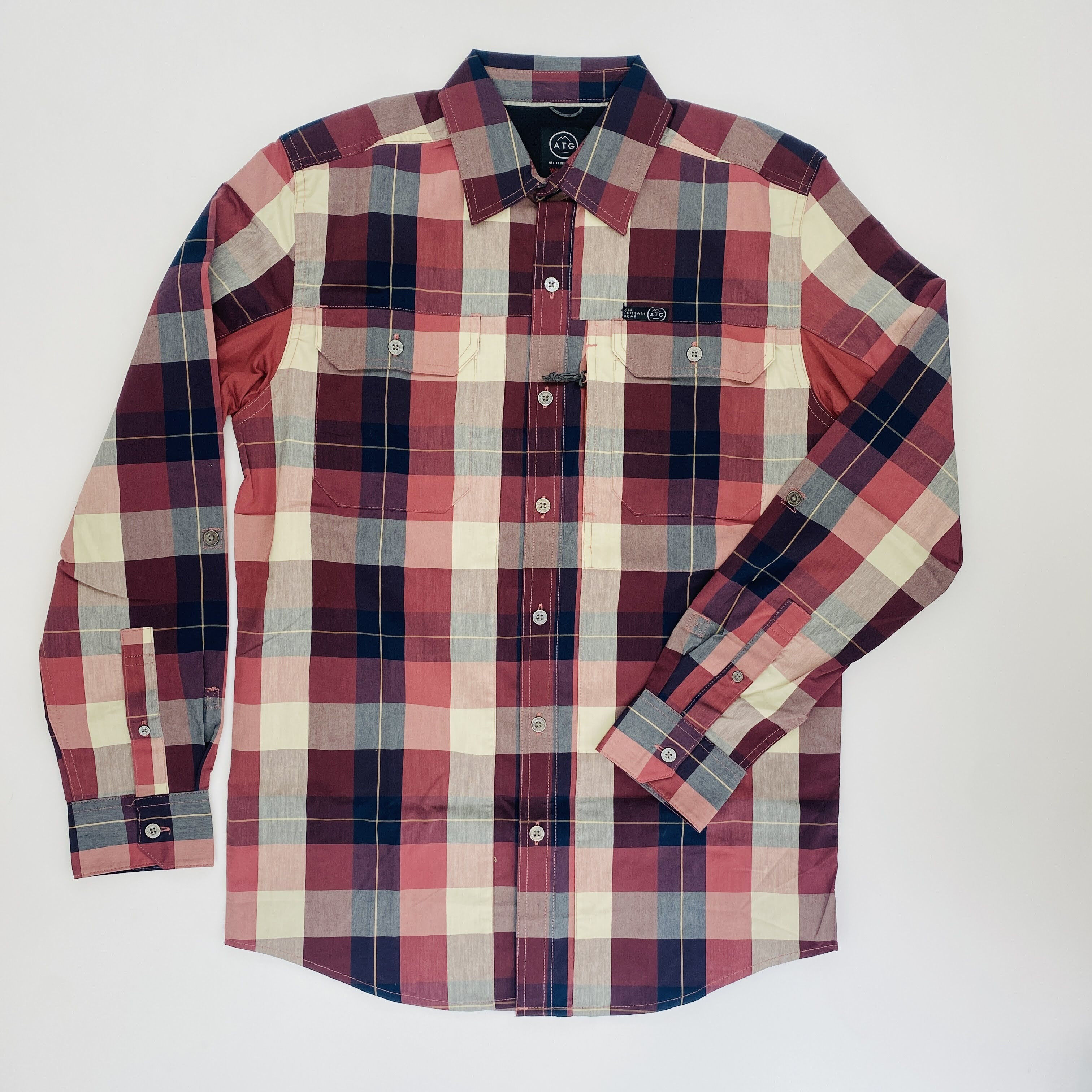 Wrangler Mixed Material Shirt - Pre-owned Skjorte - Herrer - Flerfarvet - XXL | Hardloop