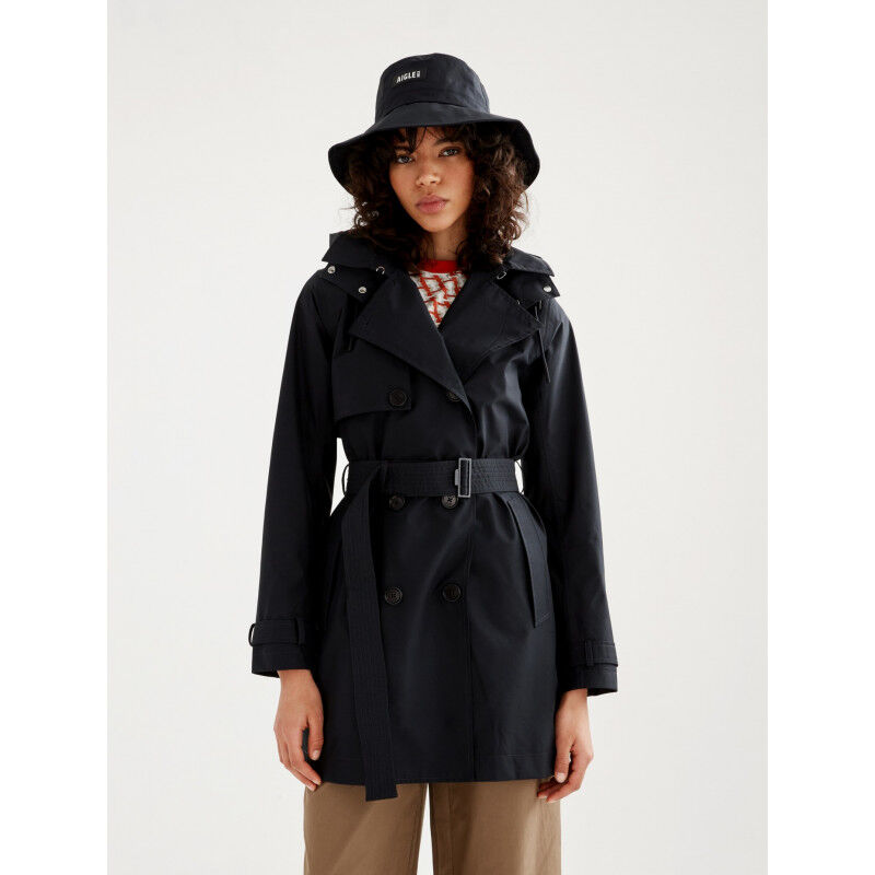 Aigle Trench court Gore-Tex® à capuche - Veste imperméable femme  