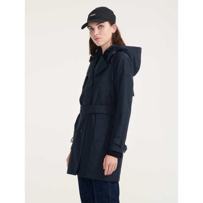 Aigle Trench court Gore-Tex® à capuche - Casaco impermeável mulher | Hardloop