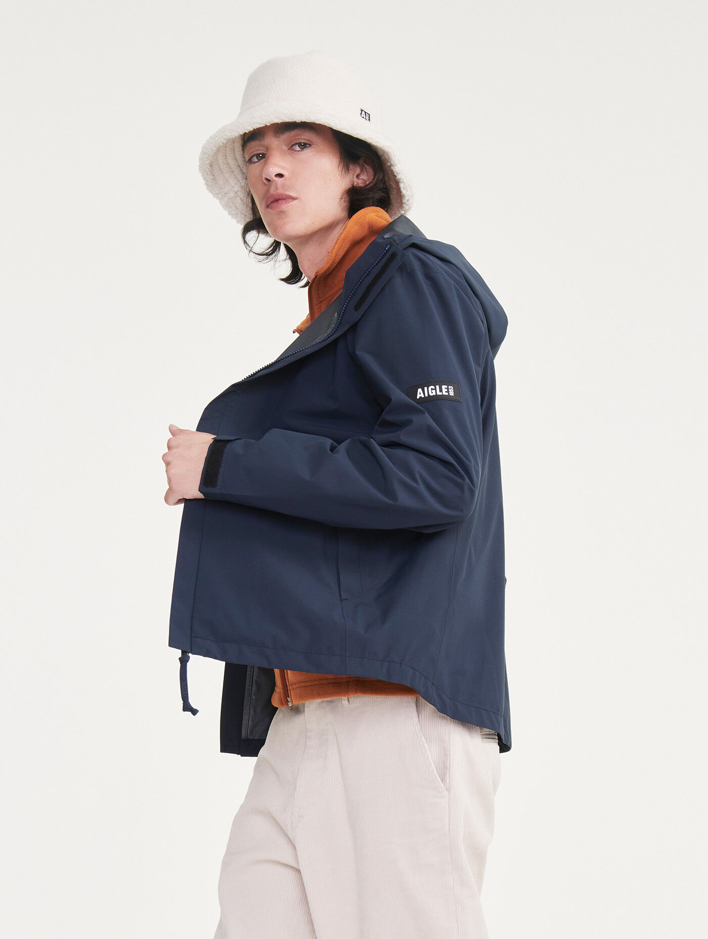 Aigle Kurze 2-lagige MTD® Jacke mit Kapuze - Jacke - Herren | Hardloop