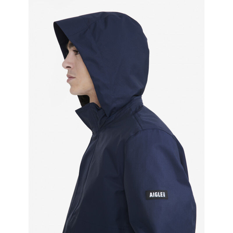 Aigle Veste Mi-Longue MTD 2 Couches Capuche - Parka homme | Hardloop