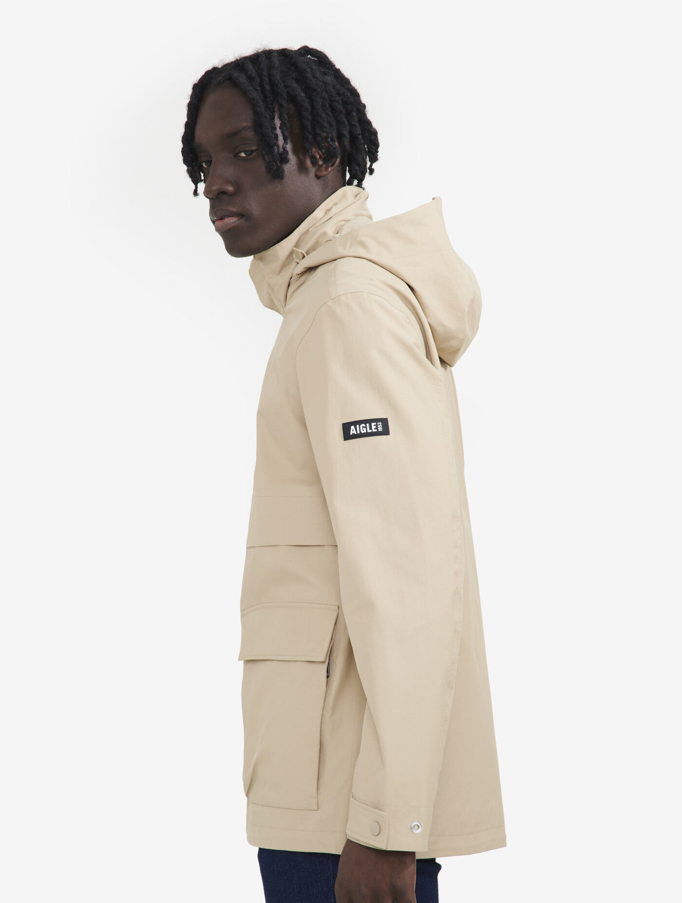 Aigle Veste Mi-Longue MTD 2 Couches Capuche - Parka - Men's | Hardloop