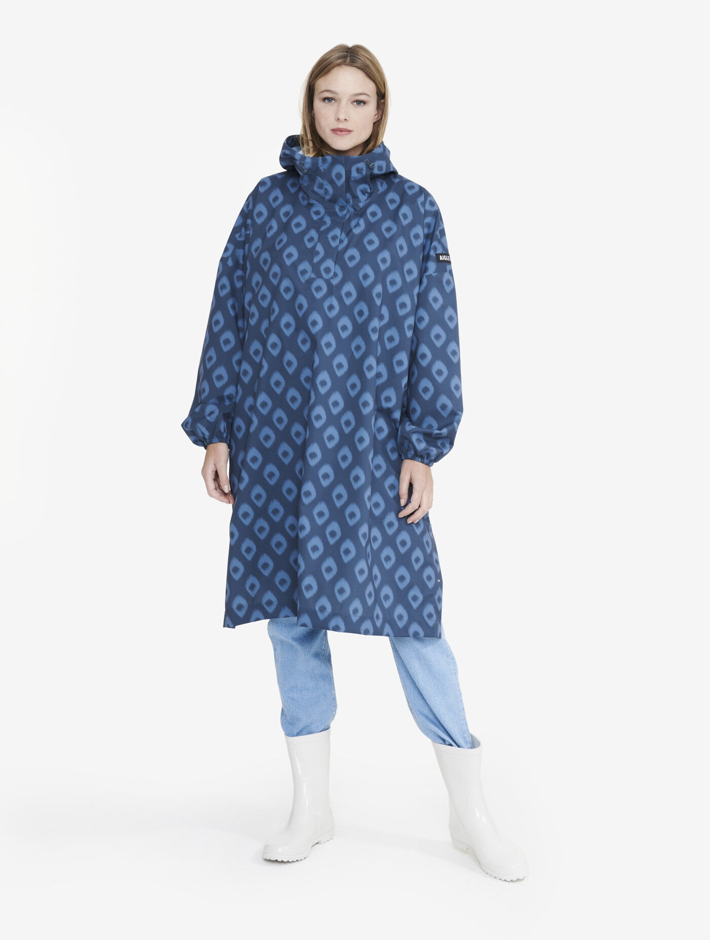 Aigle Packable printed poncho - Waterproof jacket - Women's | Hardloop