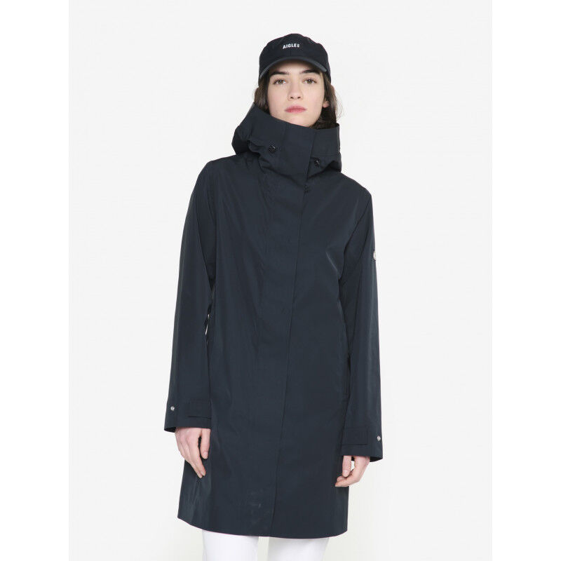 Aigle Parka longue MTD® à capuche - Parka femme Noir FR 42