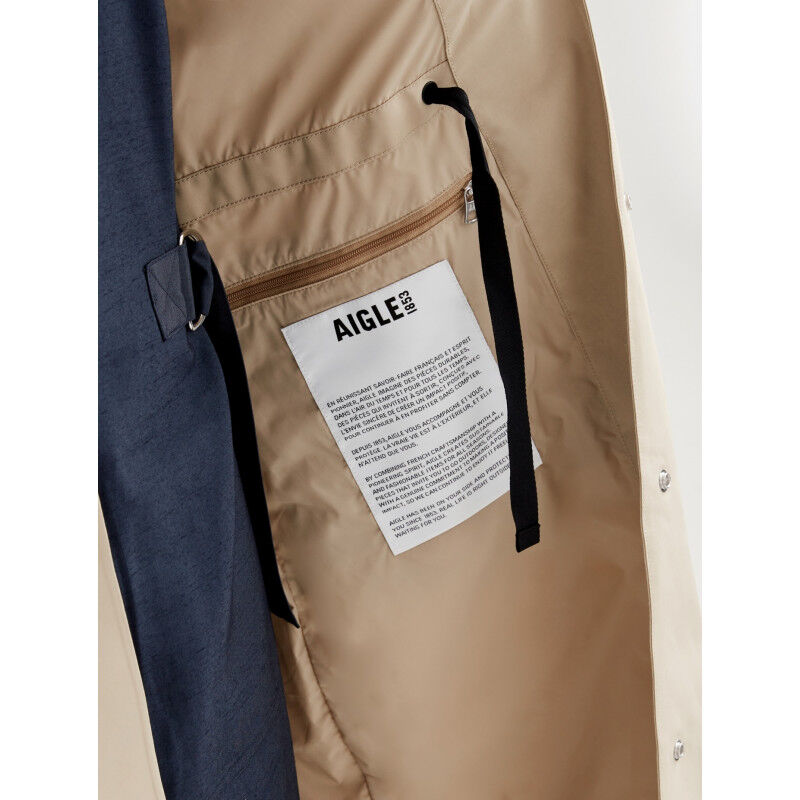 Aigle Langer Regenmantel mit Gore-Tex®-Membran, neu interpretiert - Regenjacke - Damen | Hardloop