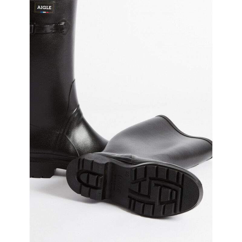 Bottes Aigle Botte De Pluie Caoutchouc Mollet Haut Doublure