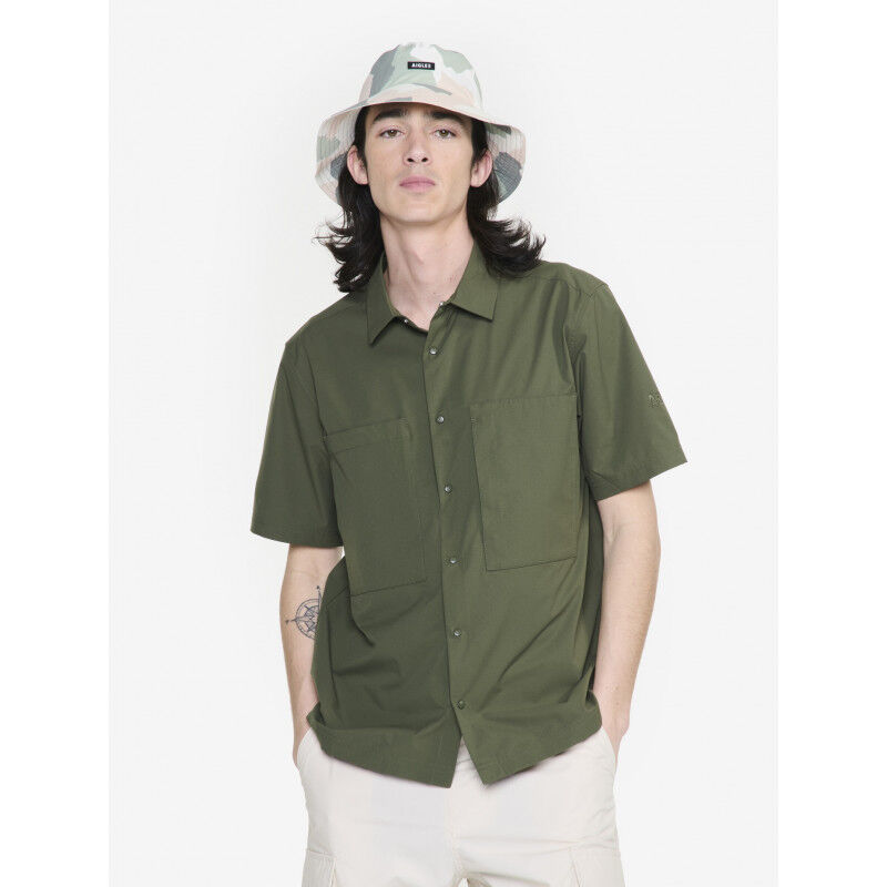 Chemise/T-shirt Avirex Homme - Noir, Col Rond, Manches Courtes, Taille XXL (2XL) | Occasion En Très Bon état, Coupe Relaxed