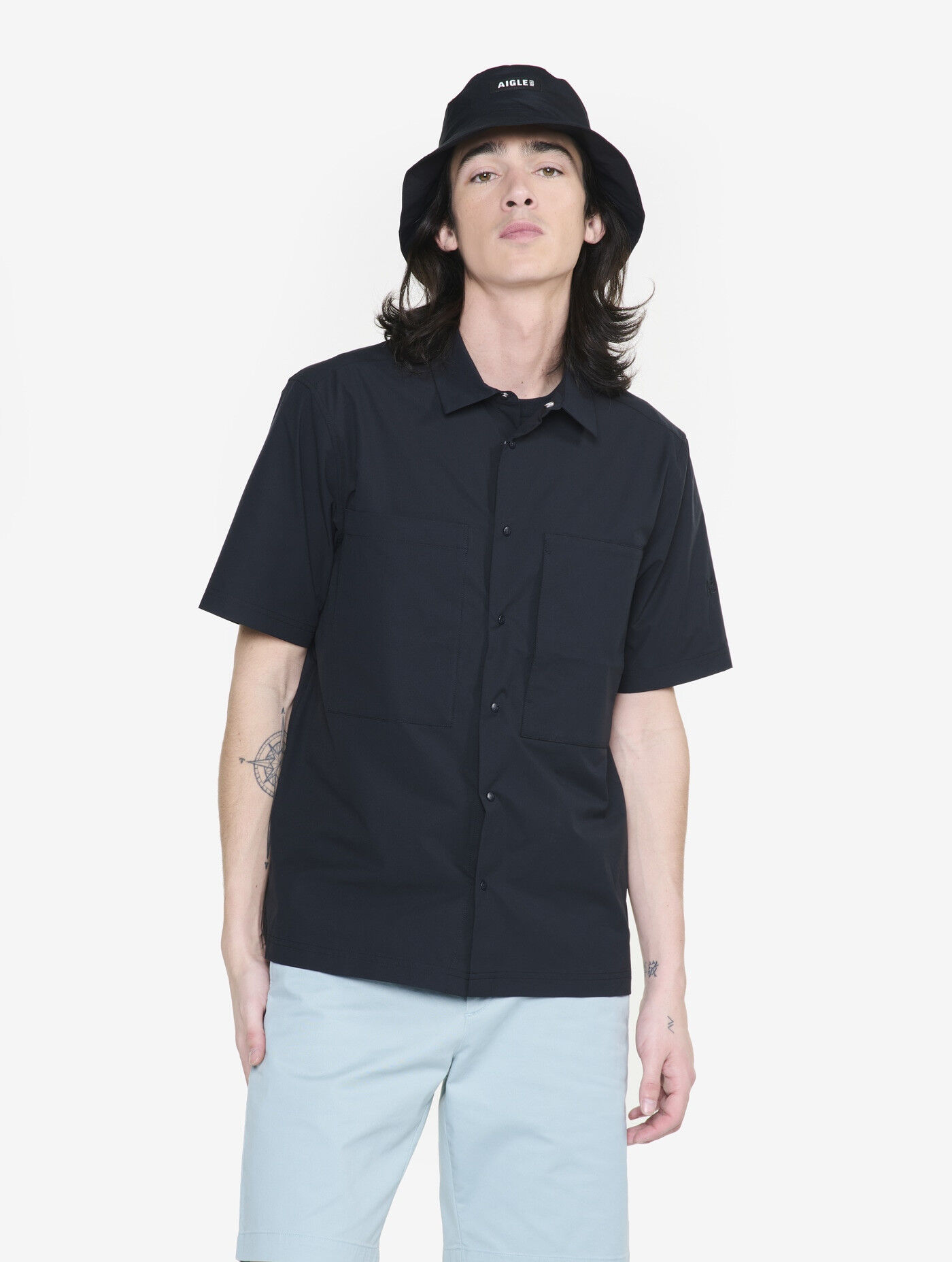 Aigle DFT® and UV-C® short-sleeved shirt - Koszula meski | Hardloop