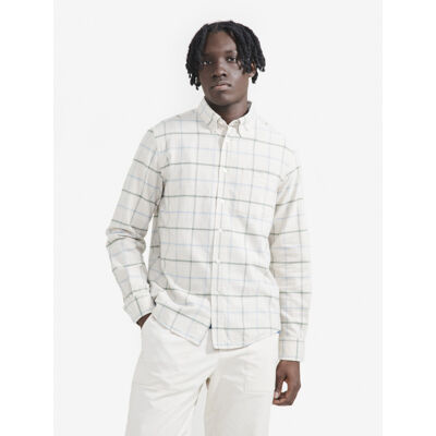 Chemise oxford carreaux avec manches longues - Chemise homme