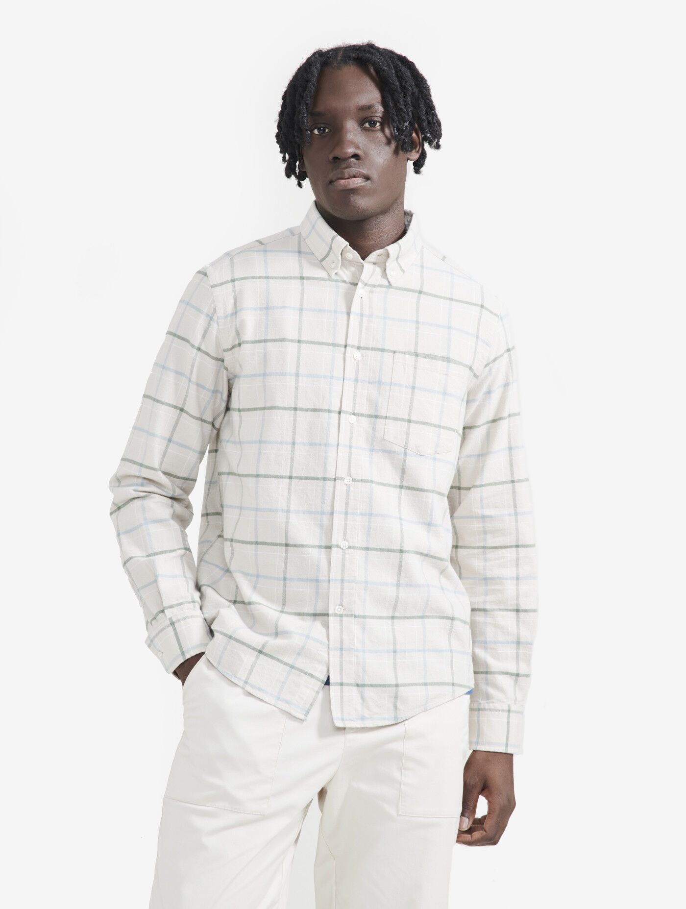 Aigle Oxford check long-sleeved shirt - Chemise oxford carreaux avec manches longues - Overhemd - Heren | Hardloop