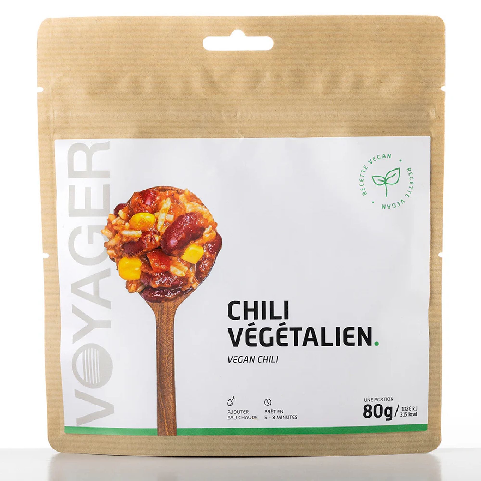 Voyager Nutrition Vegan Chili - Dehydrované jídlo na cesty | Hardloop