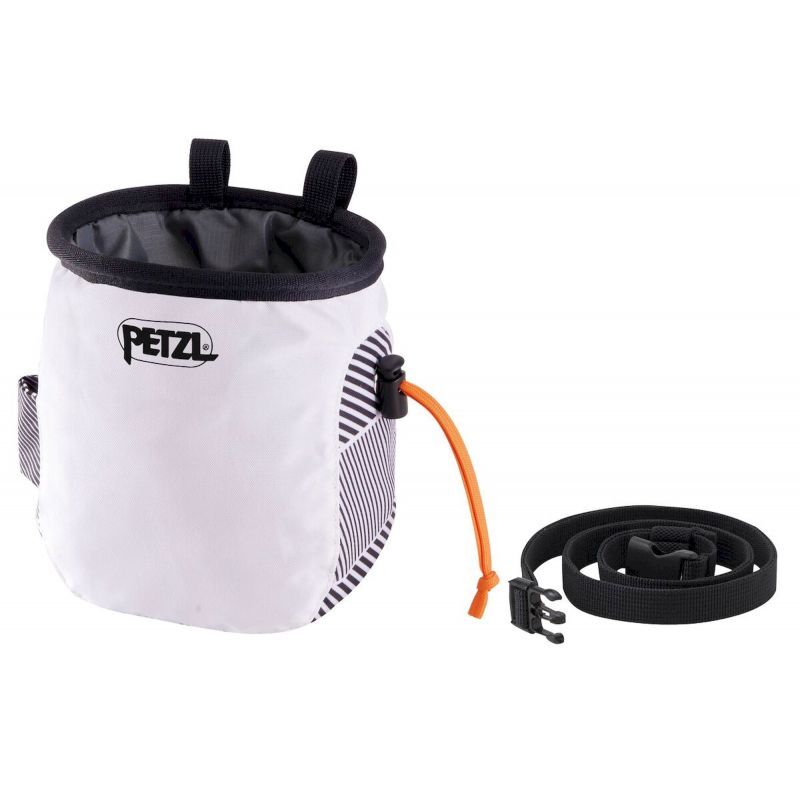PETZL SAKA Chalk Bag - Eco-Friendly Ergonomic Design With Brush Holder, Made From 95% Recycled Materials