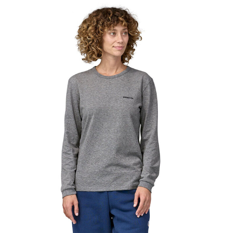 Manche Longue T Shirt Patagonia Femme Patagonia L/S P-6 Logo