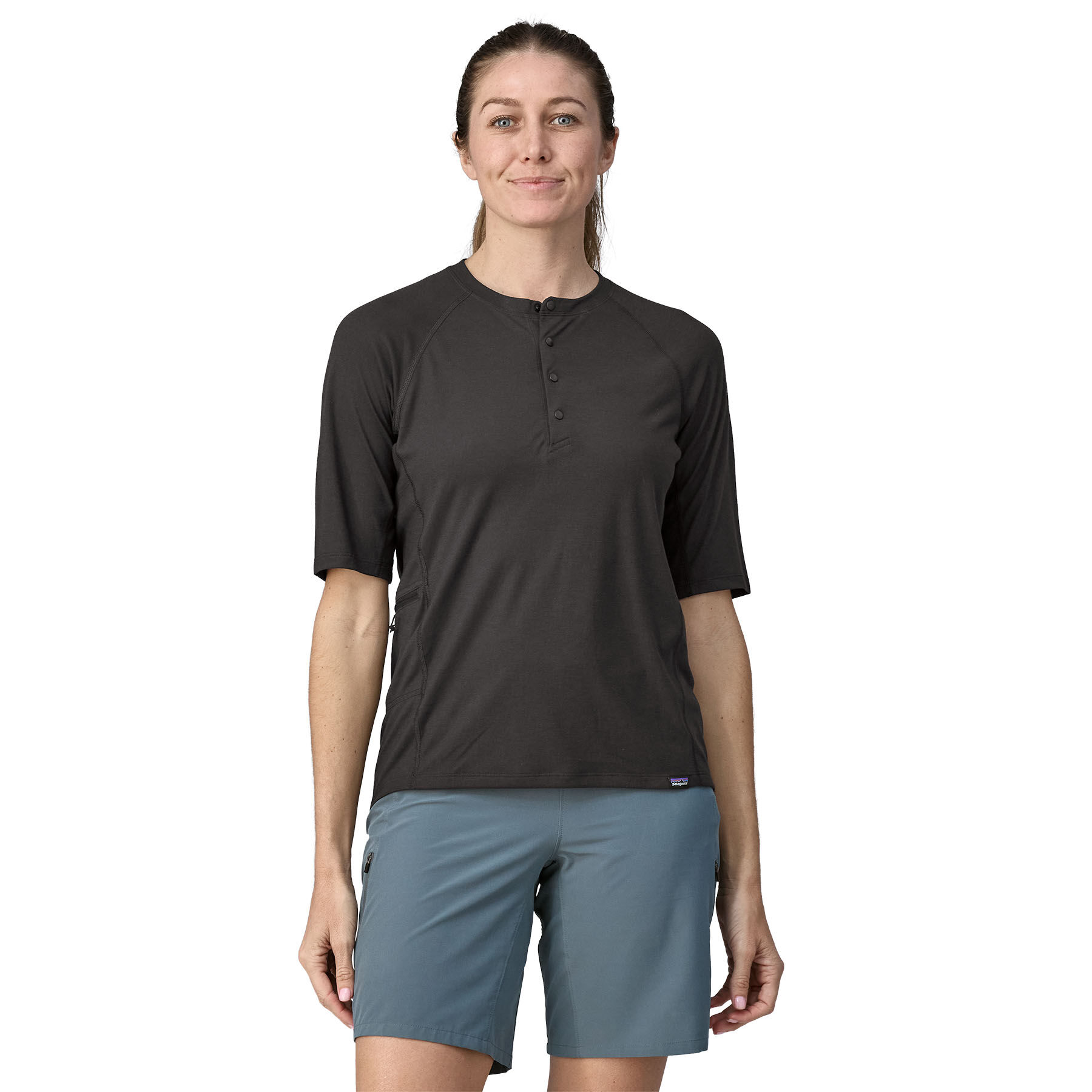 Patagonia Cap Cool Trail Bike Henley - T-shirt femme | Hardloop